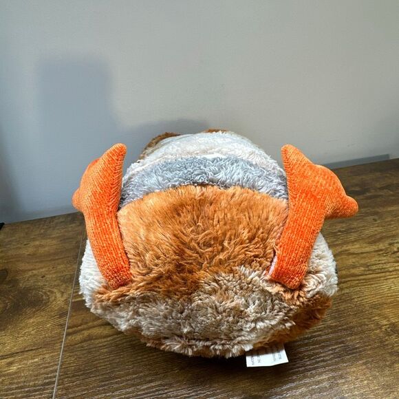 Pier 1 One Imports Sophie Owl Bird Decorative Pillow Fall Tweed Plush FLAWS - Picture 9 of 11